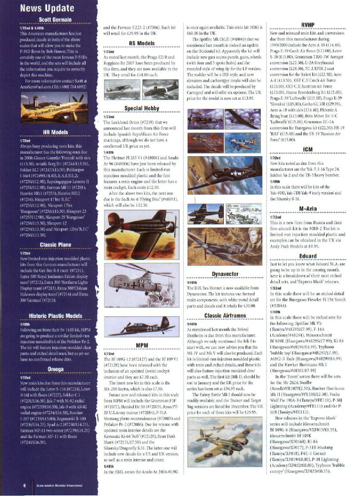 Scale Aviation Modeller International 2000-01